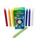 1/2" dia 5" long Chakra chime candle 20 pack