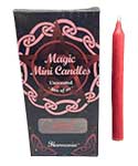 1/2" dia 5" long Red chime candle 20 pack