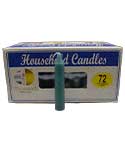 (set of 72) Green 4" household candles