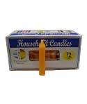 (set of 72) Orange 4" household candles