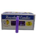 (set of 72) Purple 4" household candles