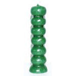 6 1/2" Green Seven Knob candles