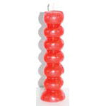 6 1/2" Red Seven knob candles