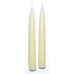 7" Antique White taper pair