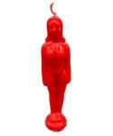 6 3/4" Red Woman candle