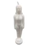 6 3/4" White Woman candle
