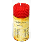 4" Beltane Sabbat Lailokens Awen candle