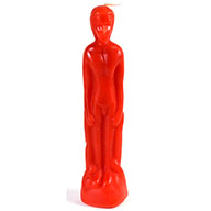 8" Red Male candle