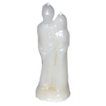 6" Marriage White candle