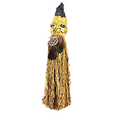 10 1/2" Pentagram Crystal broom