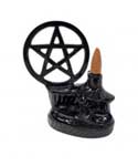 5" Pentagram backflow incense burner