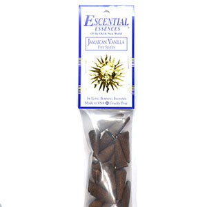 16/pk Jamaican Vanilla escential essences incense cones