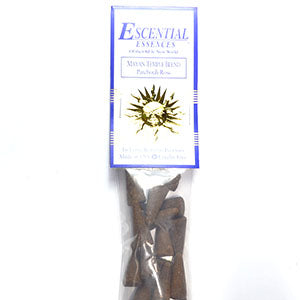 16/pk Mayan Temple escential essences incense cones