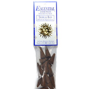 16/pk Tropical Rain escential essences incense cones