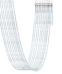 (set of 12) 20" Silver Plated Brass Chain