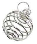 (set of 24) 3/4" Silver Plated coil