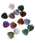 (set of 24) 3/4" (20mm) various Stones heart
