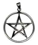 1 1/8" Pentagram sterling