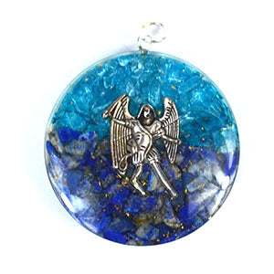 1 3/4" Mikael Blue Topaz/Sodalite orgone