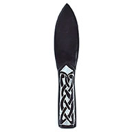 8" Black Celtic soapstone athame