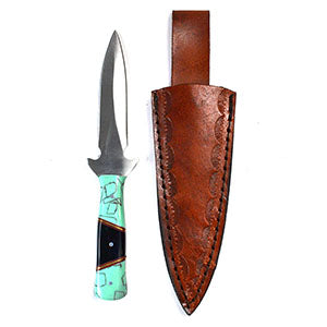 7" Turquoise/ Black athame