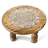 6"dia x 4" Flower of Life altar table