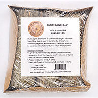 (set of 3) Blue Sage smudge stick 4"