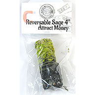 4" Attract Money reversable smudge stick