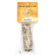 Blue Sage smudge stick 4"
