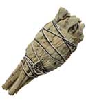 California White Sage smudge stick 4"