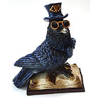 4 3/4" Steampunk Raven