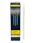 10" Ivory chime candle 6 pack