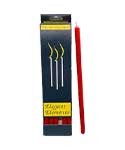 10" Red chime candle 6 pack