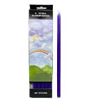 10" Purple chime candle 6 pack