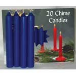 1/2" Dark Blue Chime Candle 20 pack
