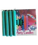 1/2"Dark Green Chime Candle 20 pack
