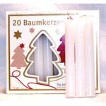1/2" White Chime Candle 20 pack
