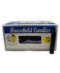 (set of 72) Black 4" household candles