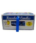 (set of 72) Blue 4" household candles