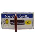 (set of 72) Brown 4" household candles