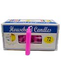 (set of 72) Pink 4" household candles