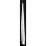 9" Silver taper candle