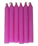 (set of 6) Pink 6" household candle