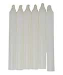 (set of 6) White 6" household candle