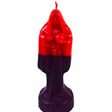 10" Red/ Black Holy Death candle