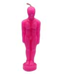 6 3/4" Pink Man candle