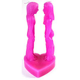 8" Pink Face to Face candle