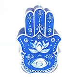5 1/2" Blue Hand of Fatima candle