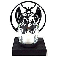 6" Baphomet tealight holder