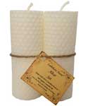 4 1/4" Altar set white Lailokens Awen candle